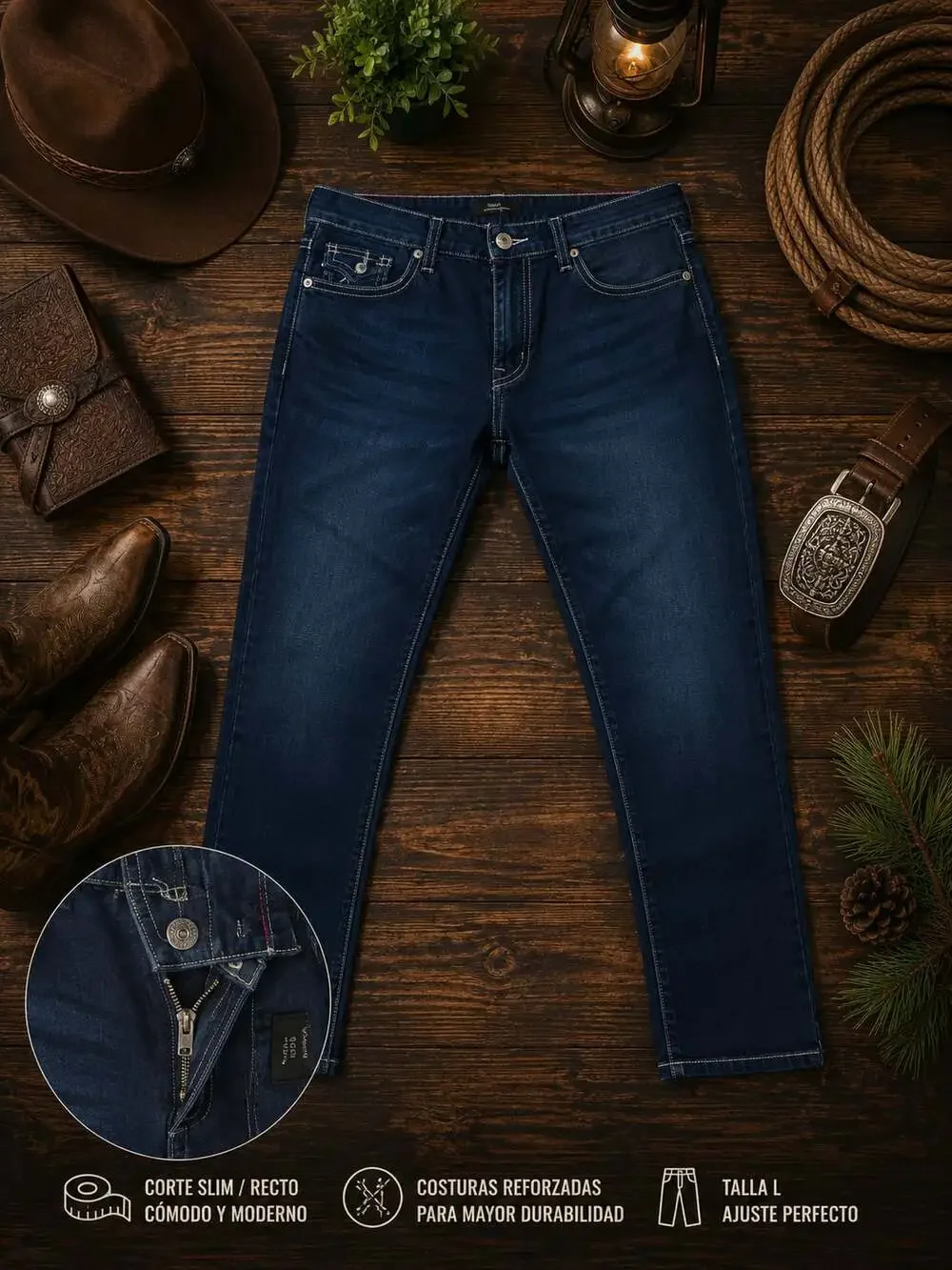 True Religion Rocco Relaxed Skinny Blue Jeans